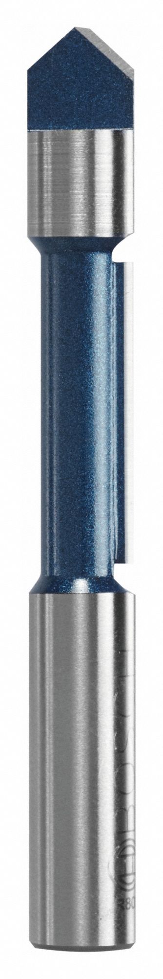 Straight Cut Profile Router Bit: Fractional Inch, Carbide Tipped, 3/8 in Cutter Dia., 1 Flutes