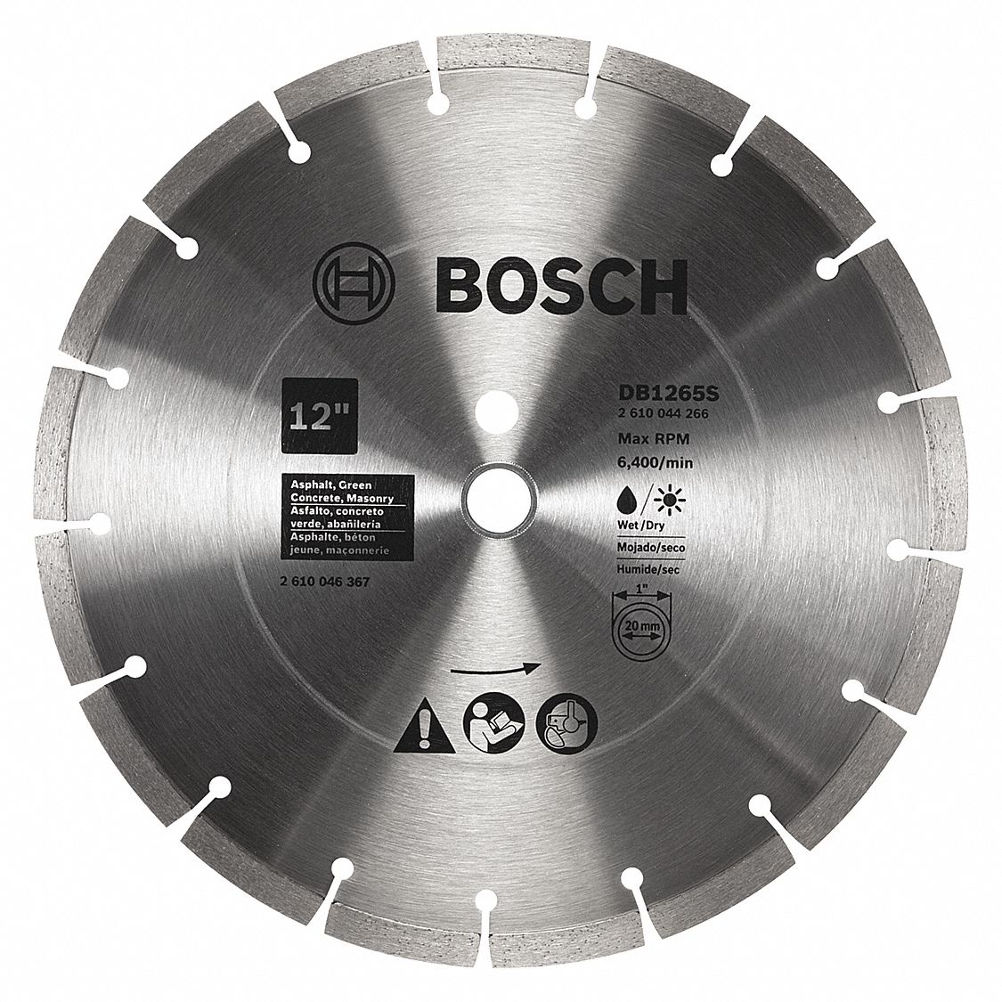 BOSCH Circular Saws, Diamond Saw Blade, Asphalt, Green Concrete