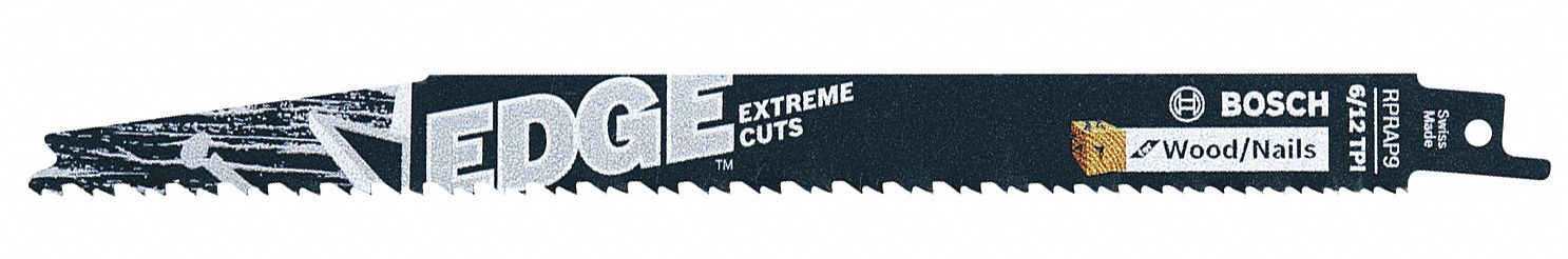 Reciprocating Saw Blade, TPI 6/12, PK5