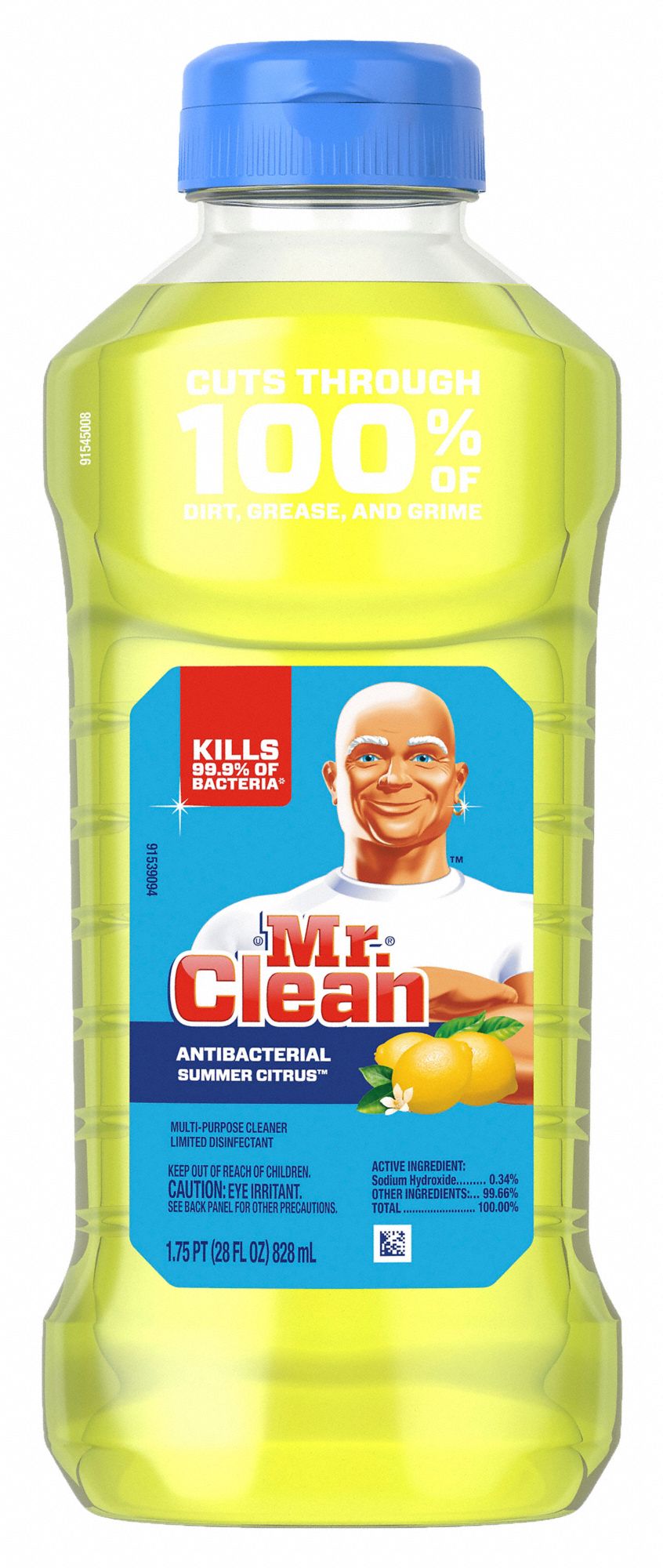 MR. CLEAN, Jug, 1 gal Container Size, Floor Cleaner - 24L286