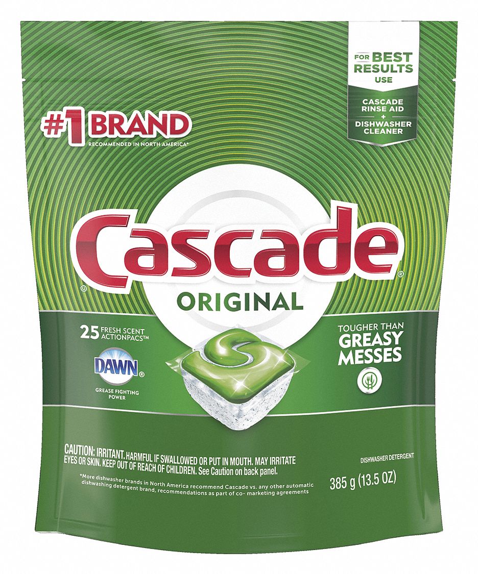 Dishwasher Detergent Bag 25 ct Pacs PK5