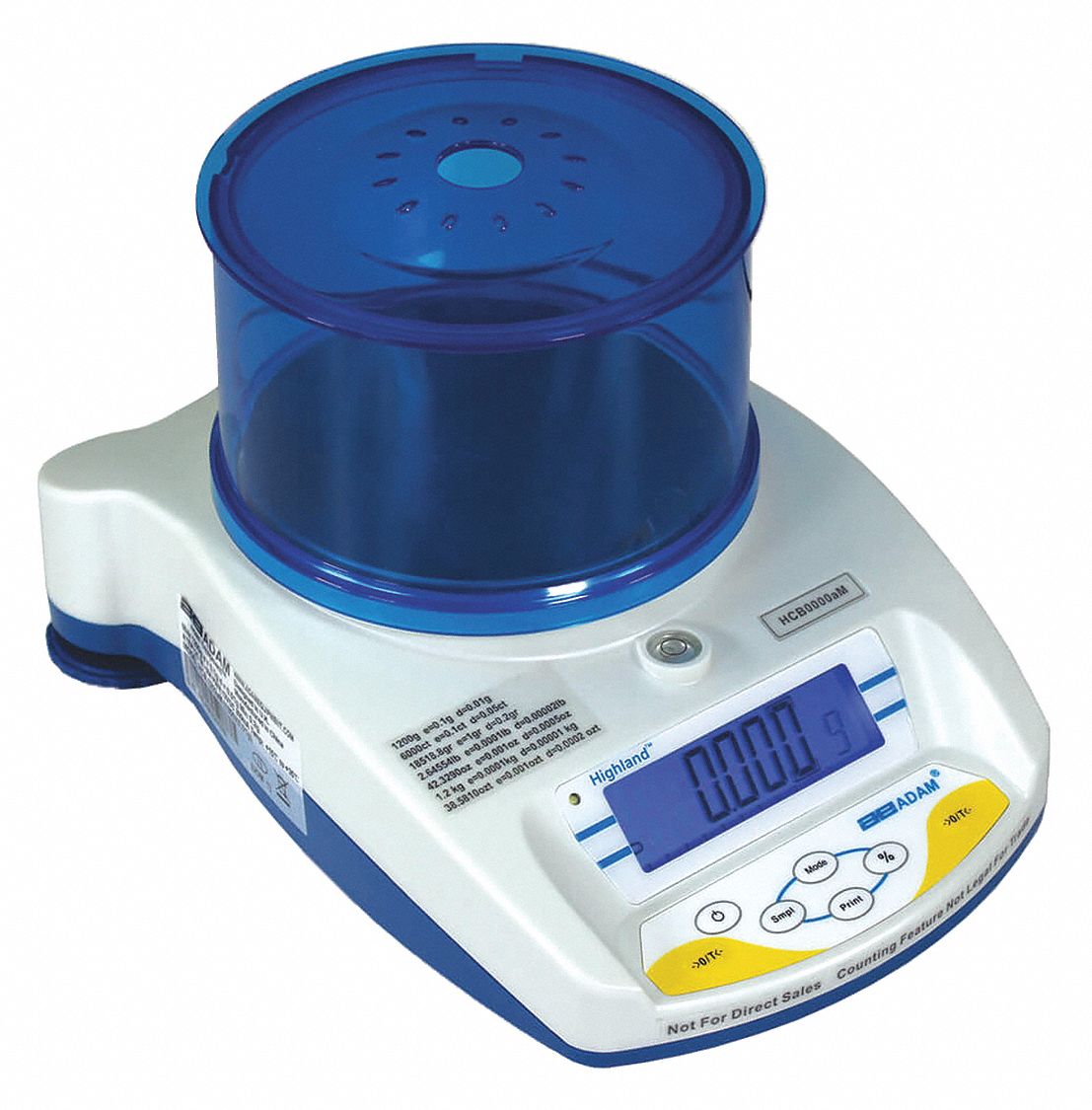 Compact Bench Scale: 1, 200 g, 0.001 g, 4 3/4 in Weighing Surface Dp
