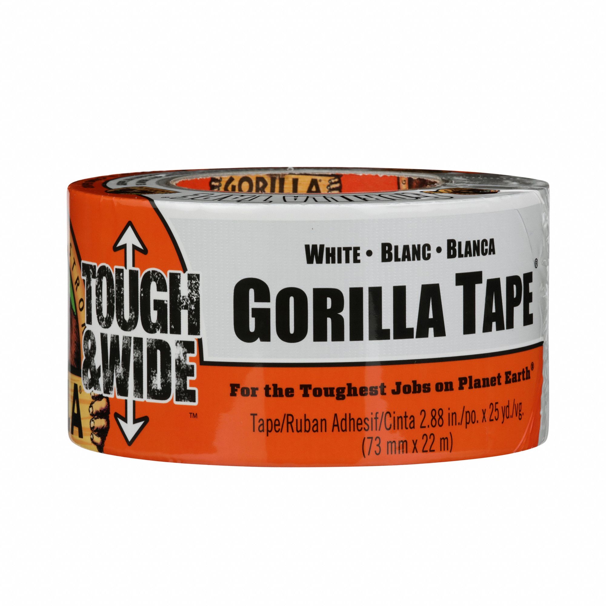 Gorilla Duct Tape: Gorilla, Light Duty, 2 7 8 In X 25 Yd, White 