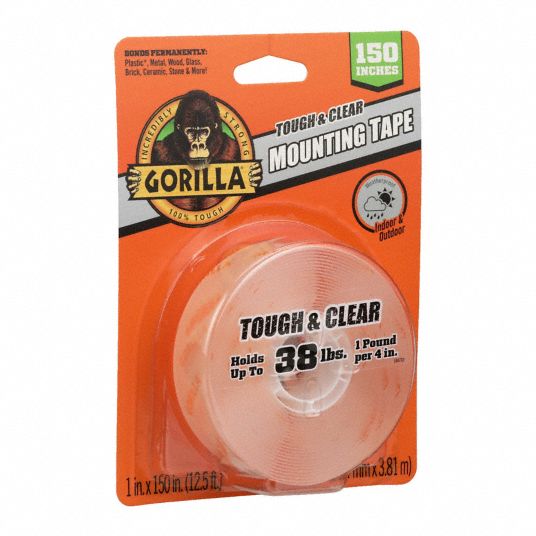 1 W x 150 L Gorilla Tough Clear Mounting Tape