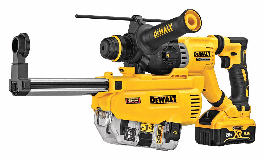 DEWALT Cordless Rotary Hammer Kit, 20.0 V Voltage, 0 to 4300 Blows per