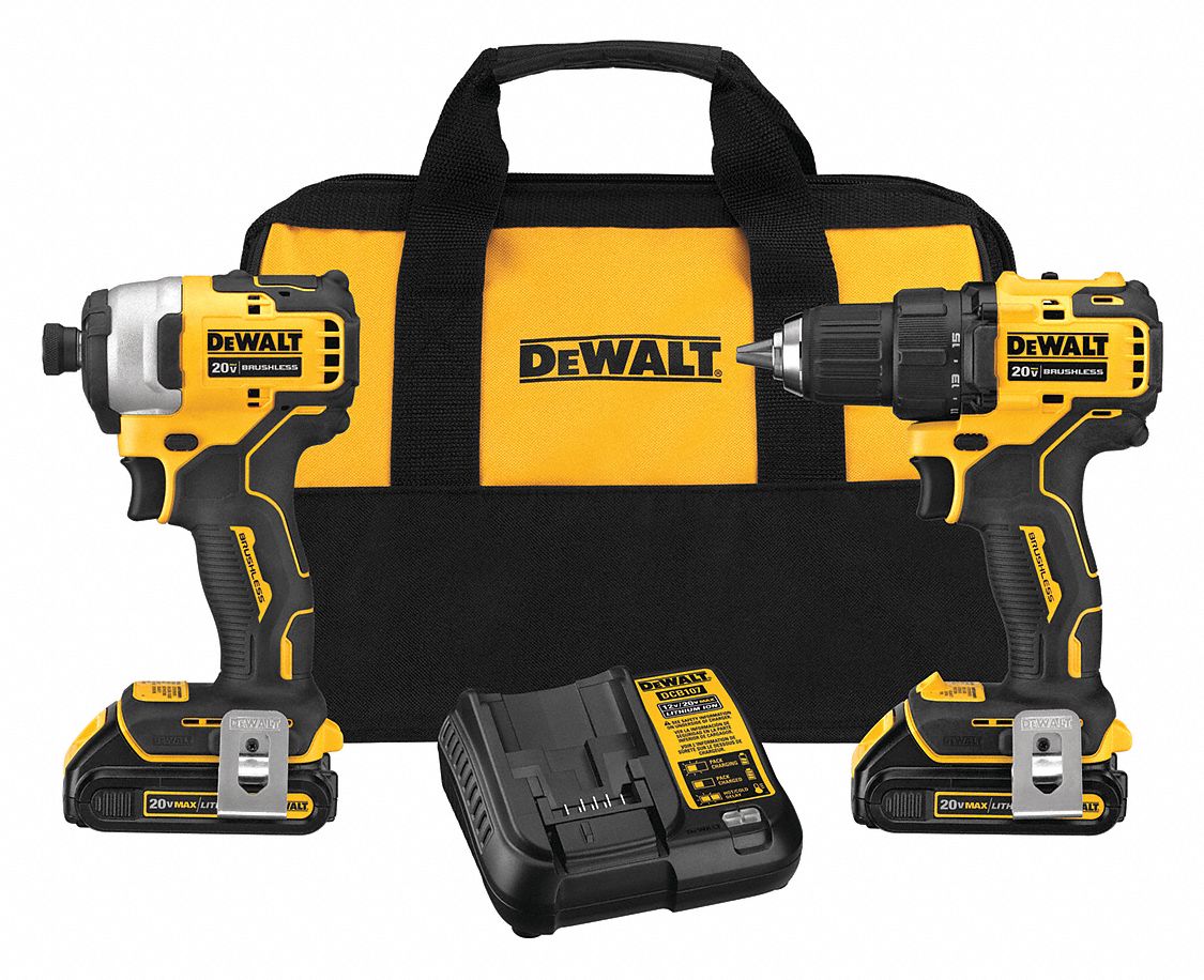 DEWALT 20 V Volt 2 Tools Cordless Impact Driver Kit 499M07