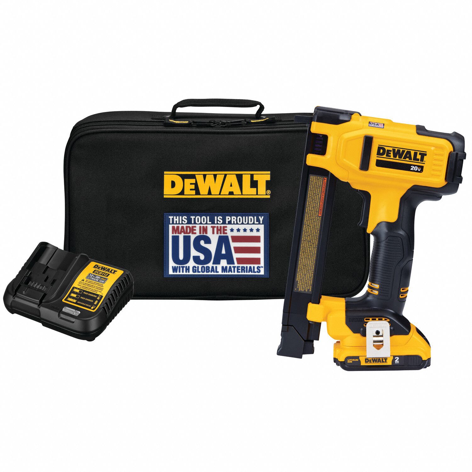 DEWALT Cordless Cable Stapler Sequential, For 1 in Staple Wd, For 18