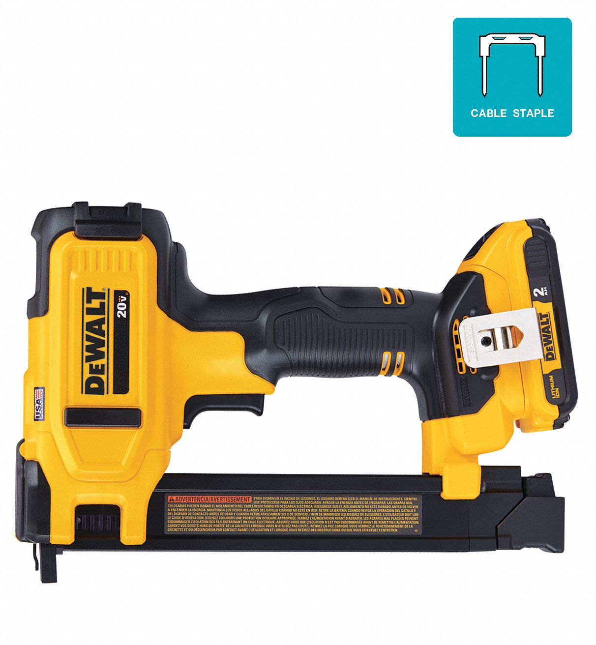 DEWALT, Sequential, For in Staple Wd, Cordless Cable Stapler 499M10| DCN701D1 Grainger