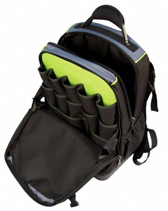 GREENLEE Polyester, Electrician, Tool Bag, Number of Pockets 27, 15 in Overall Width 499N27