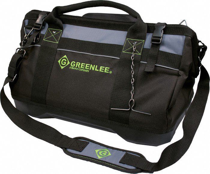 GREENLEE Tool Bag Polyester, 19 Pockets, 18 in Overall Wd, 18 in