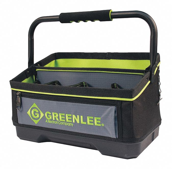 GREENLEE, Polyester, Black, Tool Bag 499N31015825 Grainger