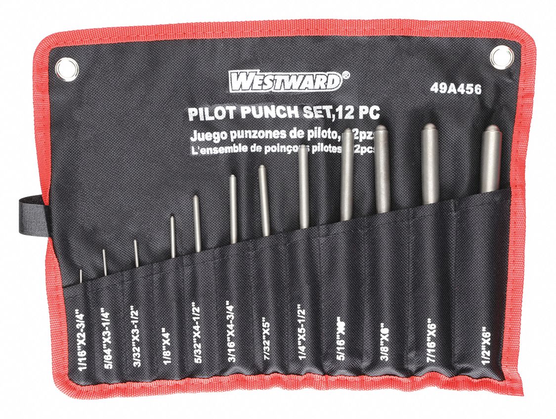 10 Piece Pittsburgh Jumbo Punch and Chisel Set Free US Shipping 