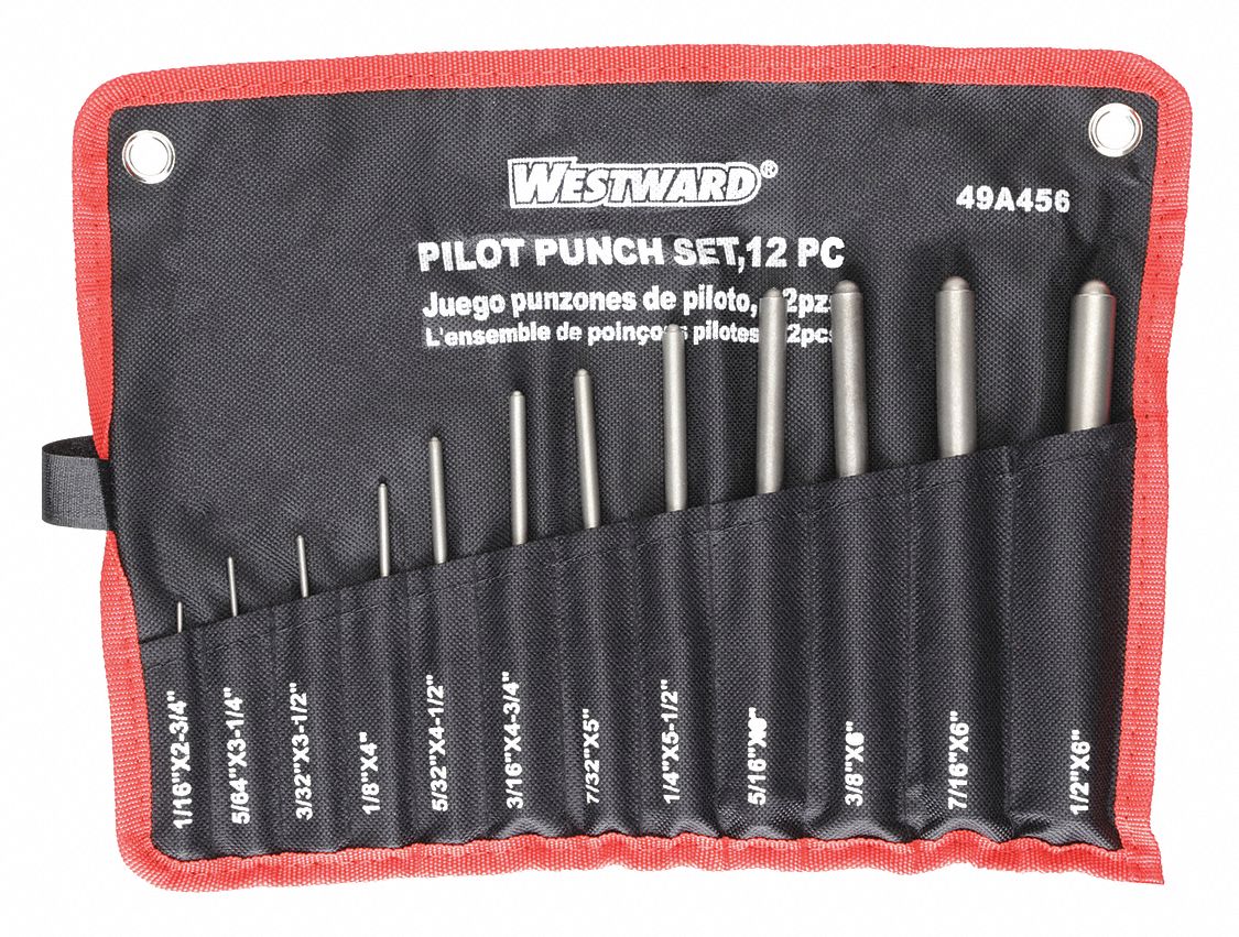 S G Tool Aid 14290 4 Piece Brass Pin Punch Set