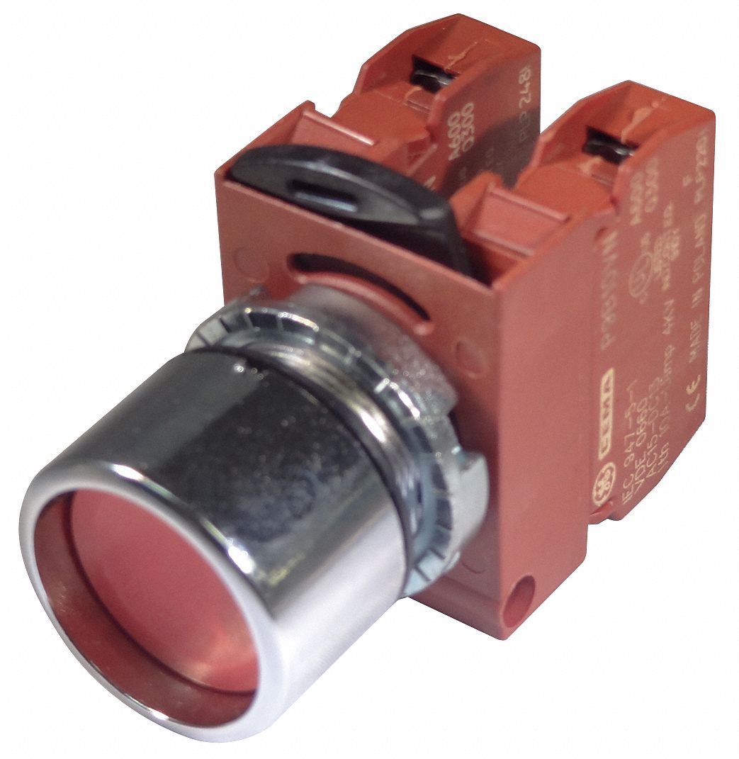 Abb Non Illuminated Push Button 22 Mm Size Momentary Push Red 1no