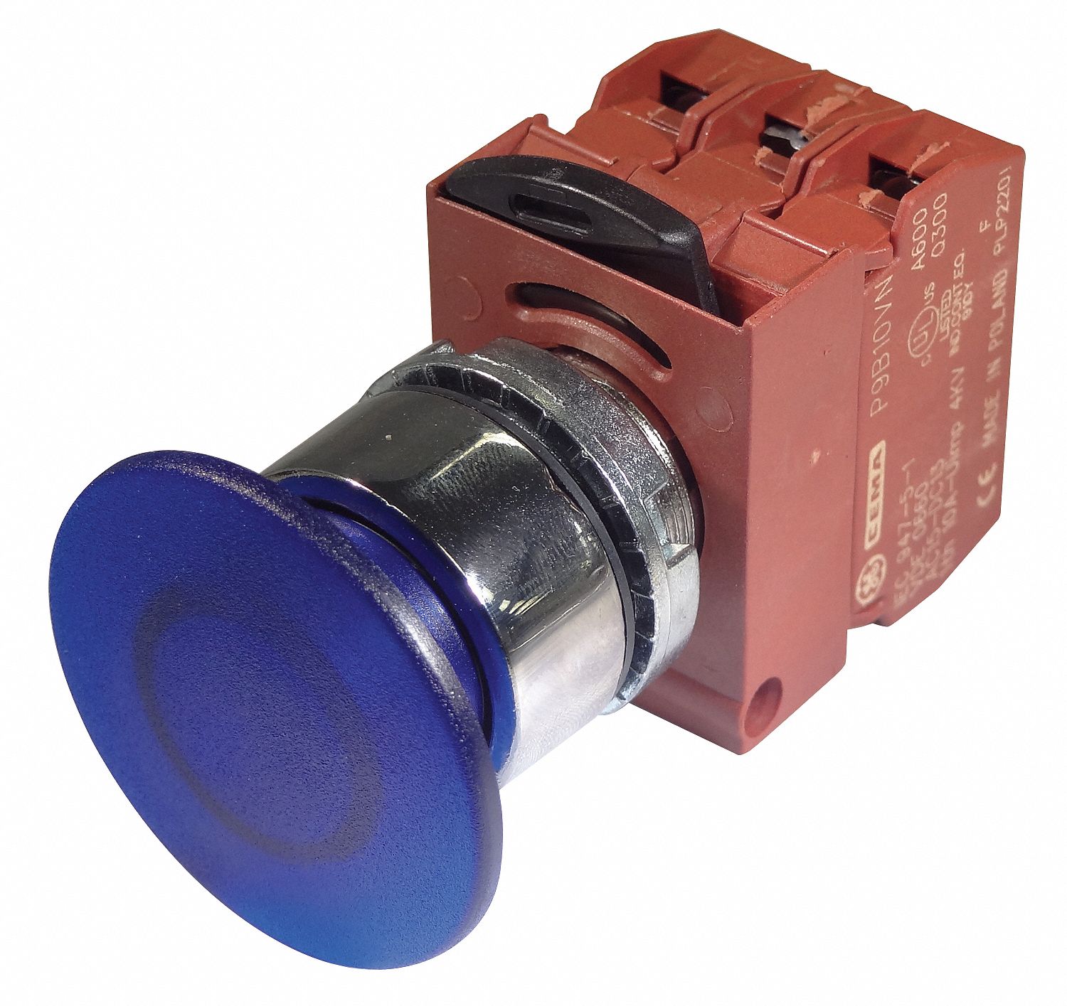 ABB, Maintained Push / Pull, Blue, Illuminated Push Button 49A655