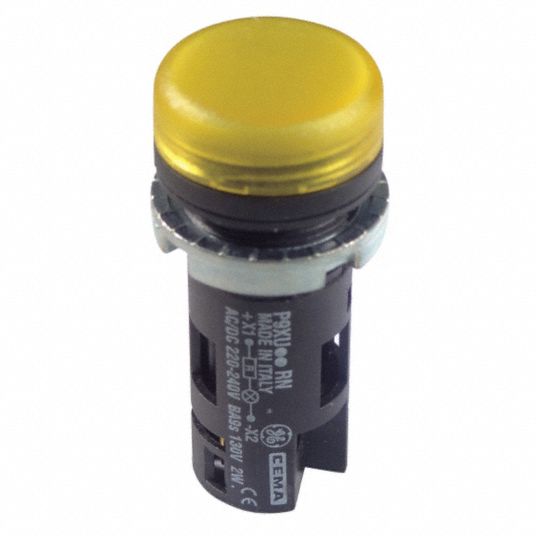 22 mm Size, Resistor, Pilot Light Unibloc 49A836CL2513Y Grainger