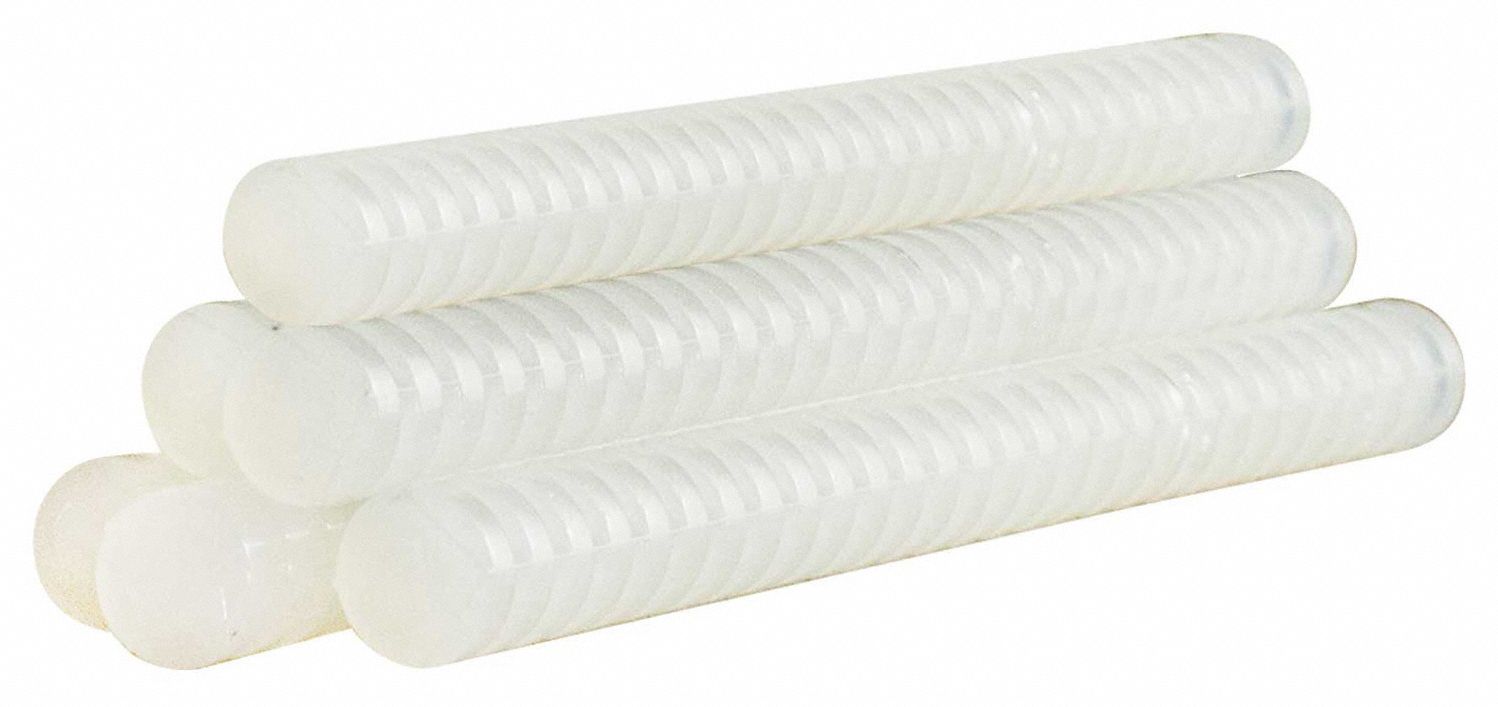 Hot Melt Adhesive, 5/8" Dia., 8" L, PK165