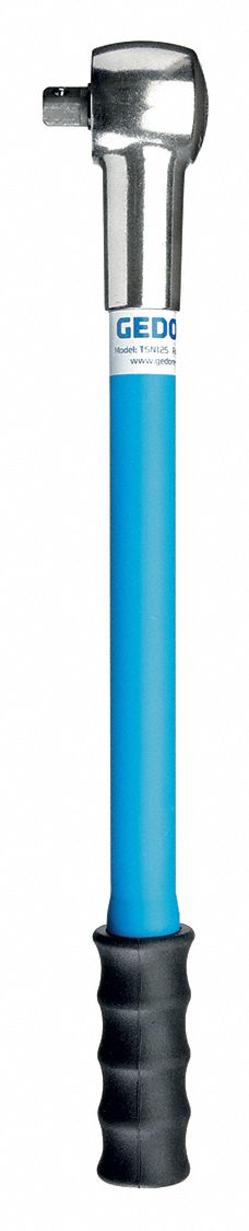 Micrometer Torque Wrench: 1/2 in Drive Size, 40 N-m to 125 N-m, 18 1/4 in Overall Lg