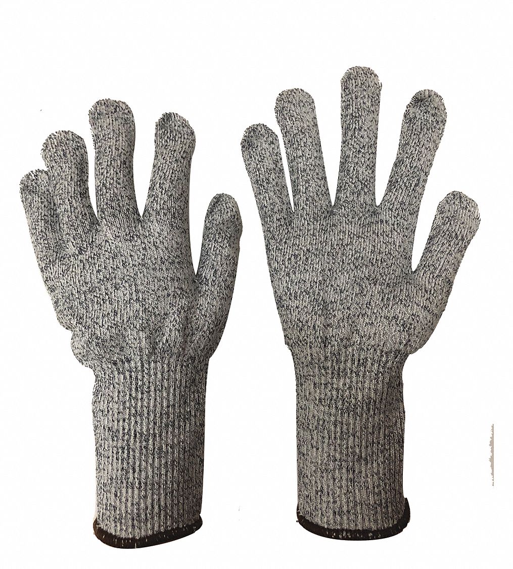 COATED GLOVES, XL (10), ANSI CUT LEVEL A4, UNCOATED, HPPE, 13 GA, GREY