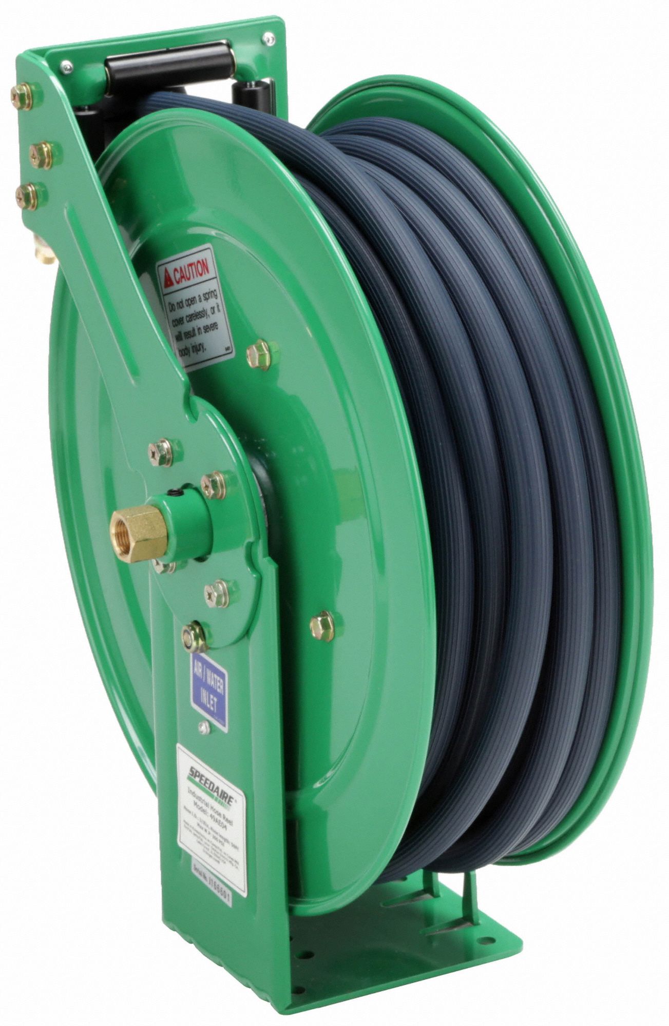 SPEEDAIRE Spring Return Hose Reel 50 ft (3/8 in I.D.), 1/4 in MNPT