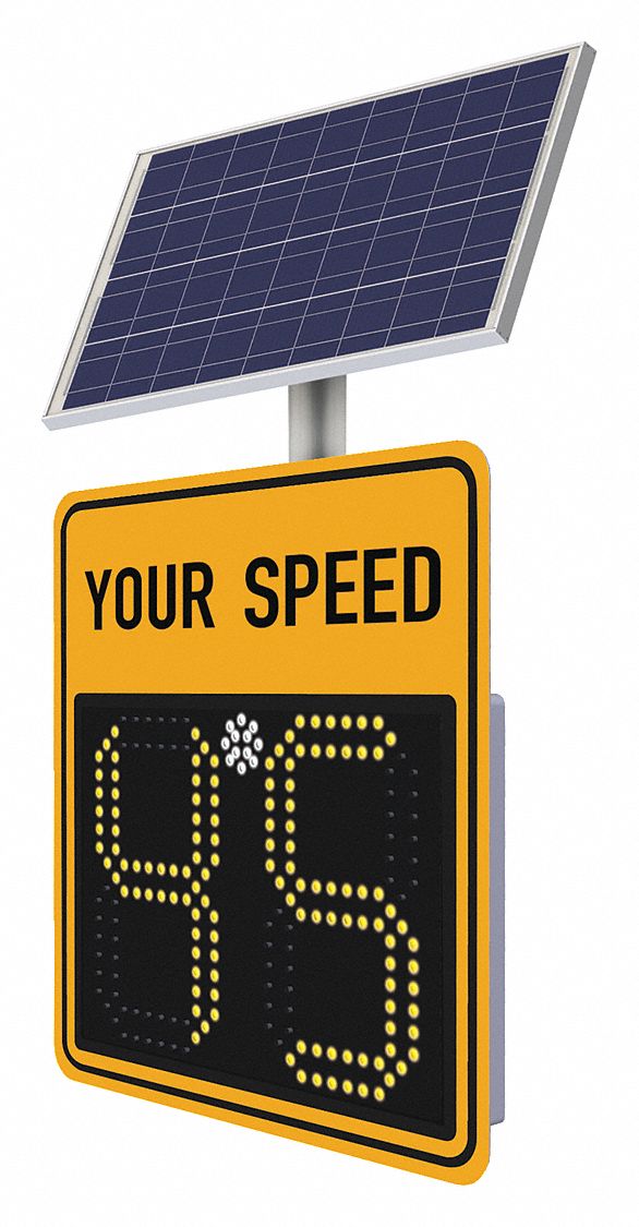 TAPCO LED Radar Speed Display Sign, Aluminum - 49AE24|127364 - Grainger