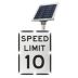 Flashing Speed Limit 10 Signs