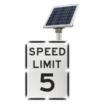 Flashing Speed Limit 5 Signs