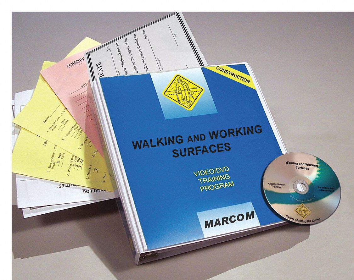 Reference Material: Walking and Working, DVD/Quiz/Scheduling Forms/Training Certificate
