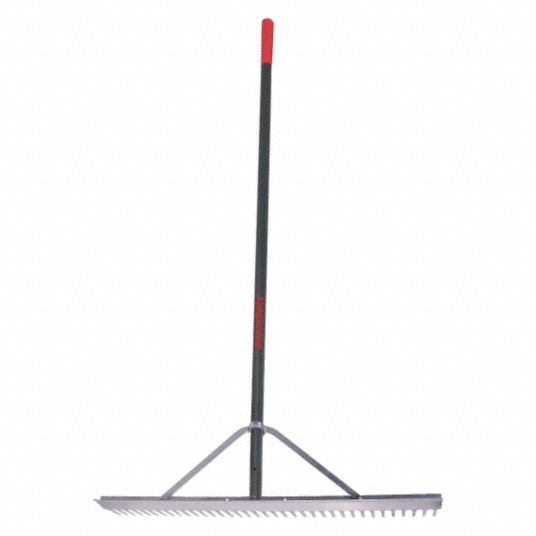 Landscape Rake,36 in. W,Aluminum Handle - Grainger