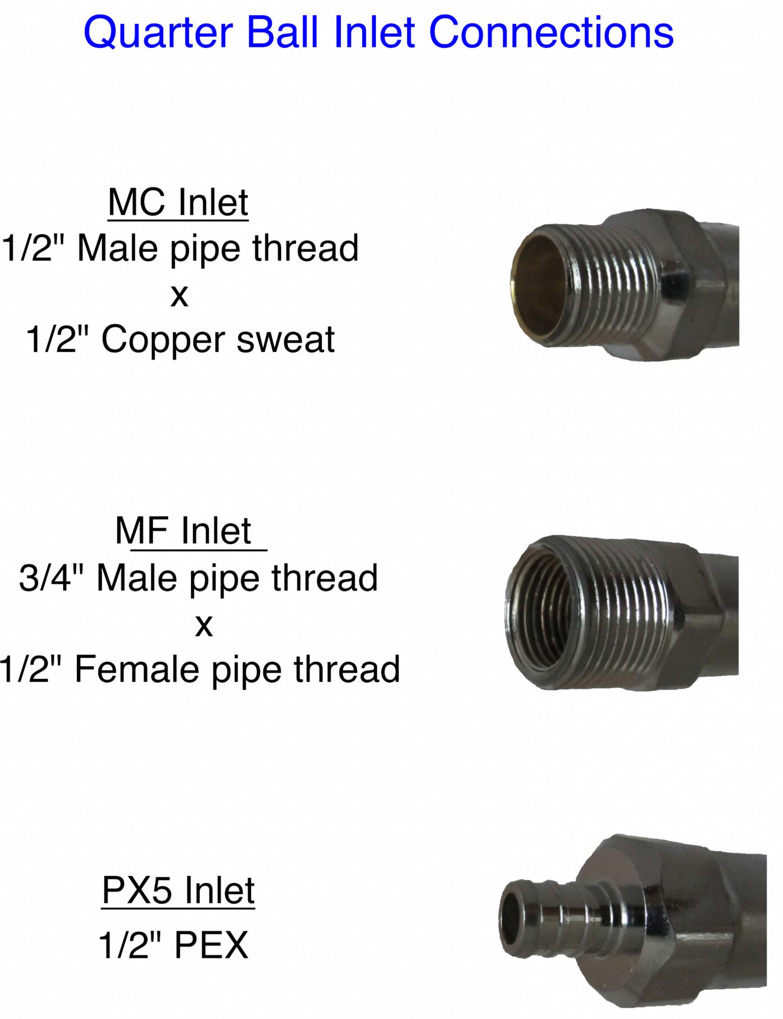 QUARTER BALL Ball Valve Frost Proof Sillcock Quarter Turn Handwheel