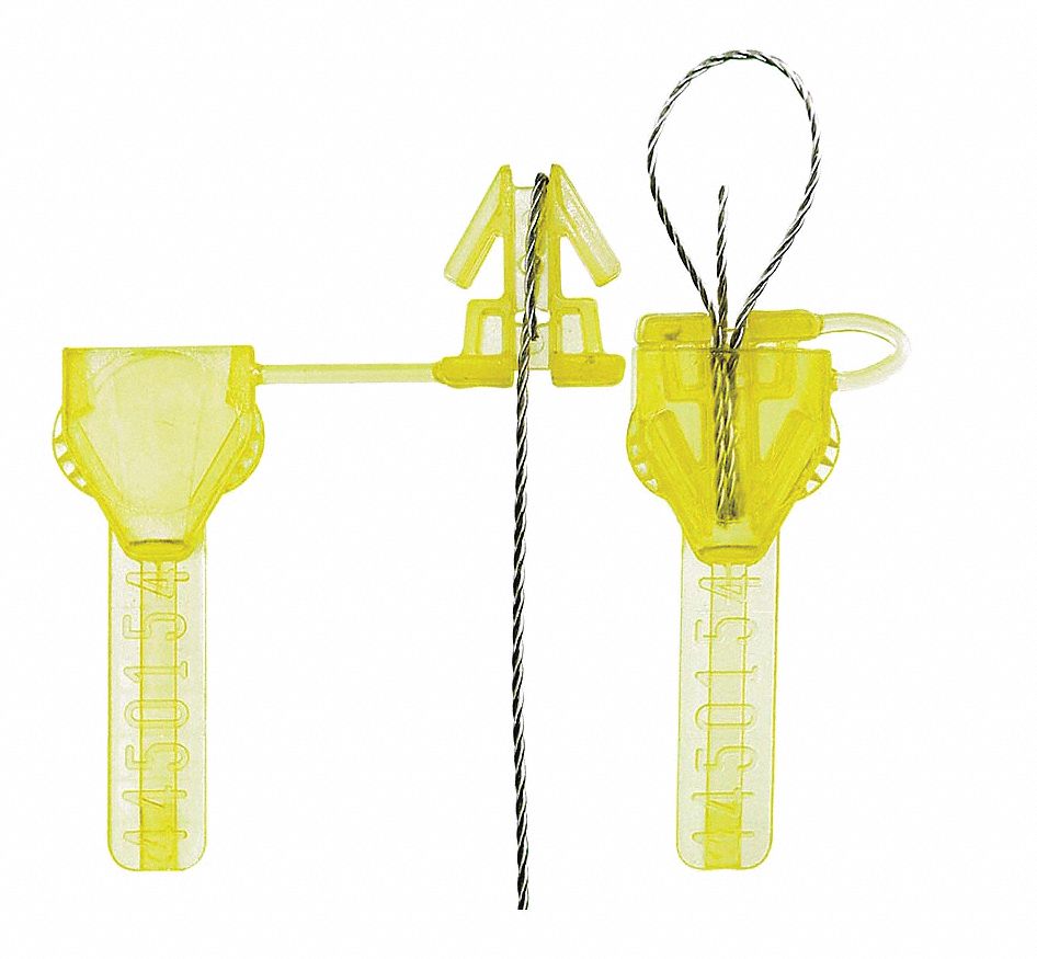 Padlock Seals, Yellow,