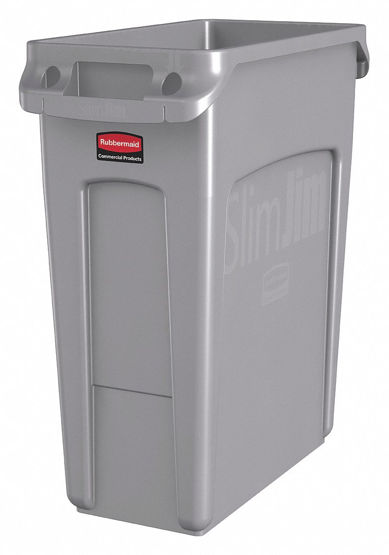 UTILITY CONTAINER,16 GAL,PLASTIC,GRAY