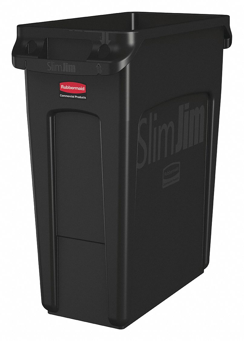 UTILITY CONTAINER,16 GAL,PLASTIC,BLACK