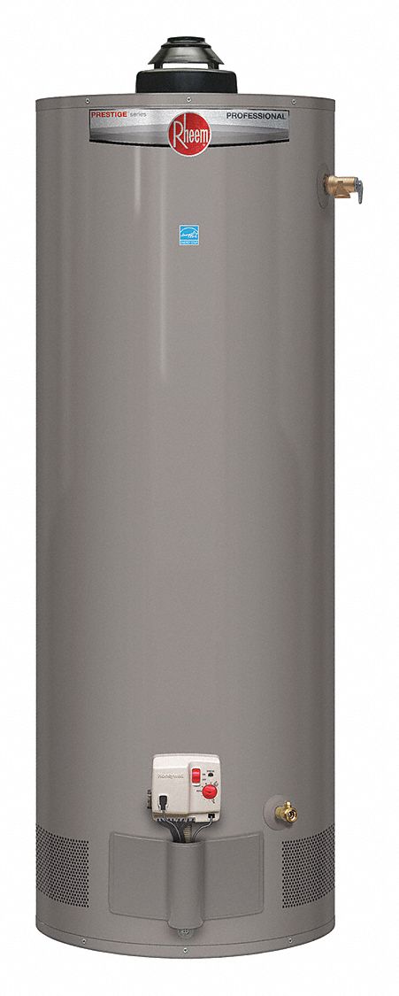 RHEEM, Natural Gas, 50 gal, Residential Gas Water Heater - 49AJ65|PROP G50-40N  RH67 PD - Grainger