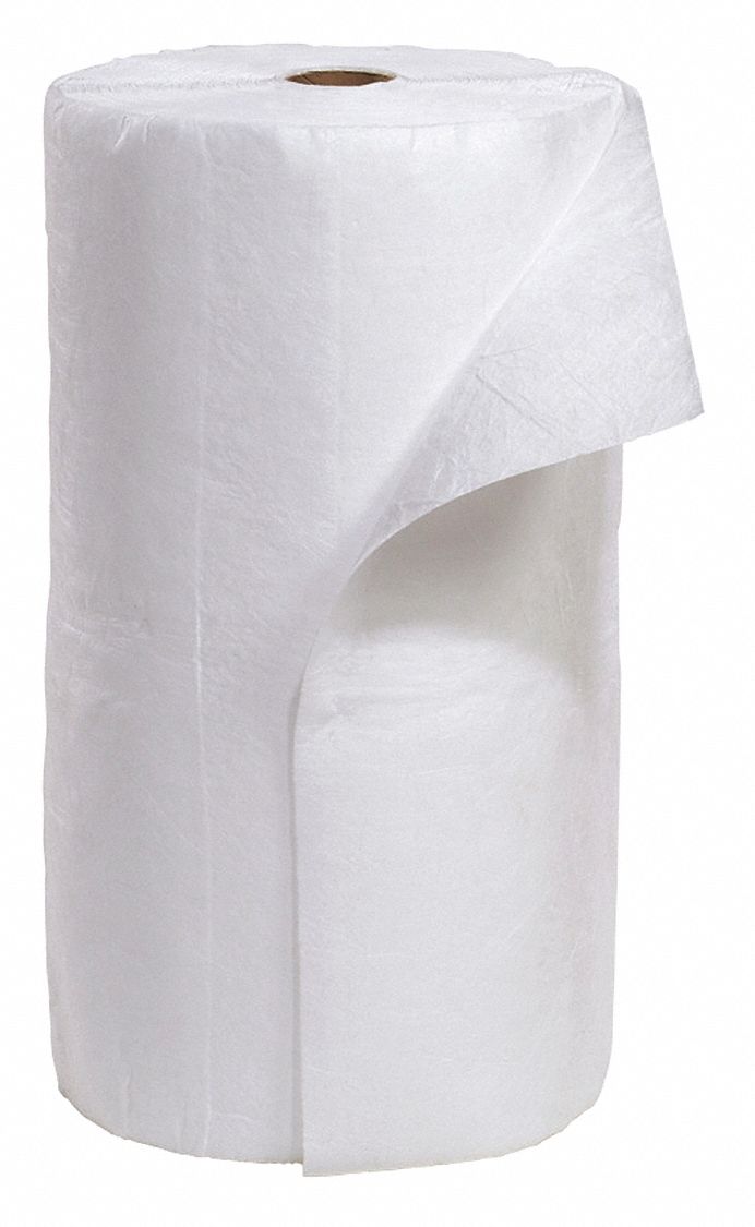 ROULEAU ABSORBANT,BLANC,300 PI,PP