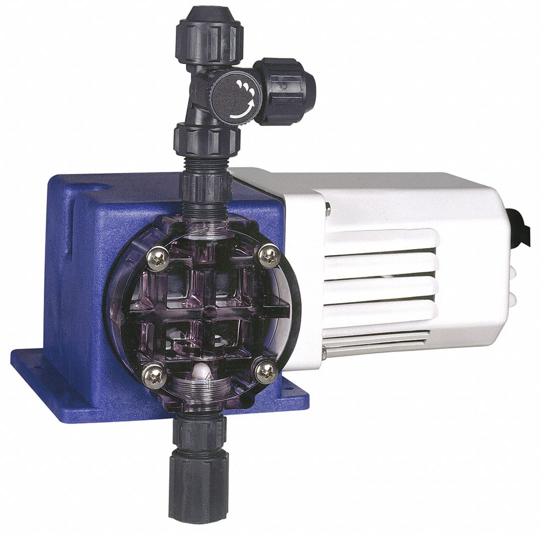 CHEM-TECH Diaphragm Chemical Metering Pump, Adjustable 7.00 gpd Max. Flow, 100 psi, 115V 33M886|X007-XA-AAAAG19 - Grainger