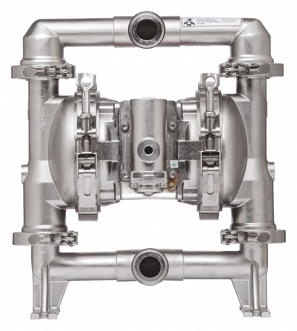 Pompe à double diaphragme - Acier inoxydable 