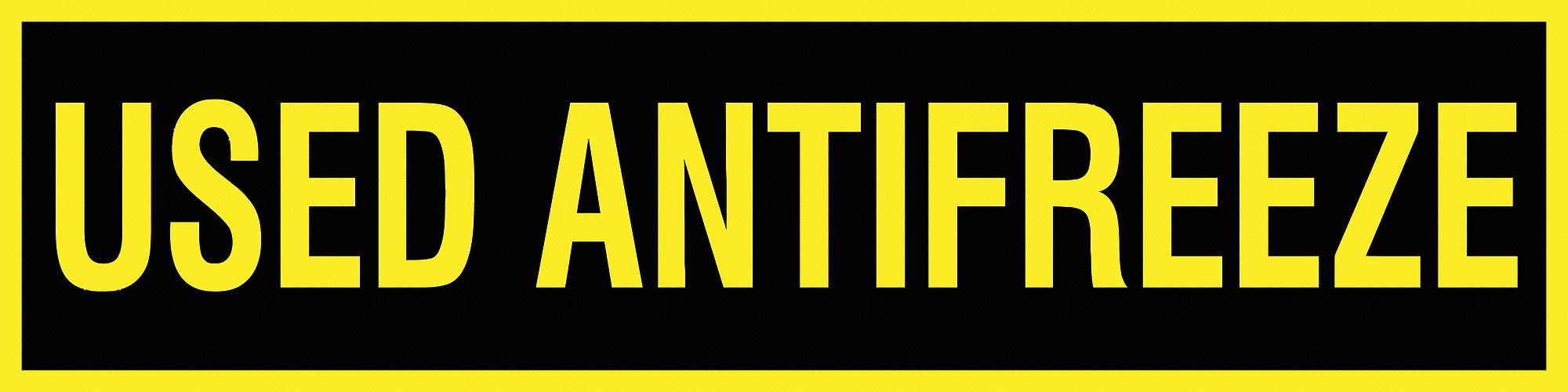 Safety Label, 2.25in x 9in, Vinyl