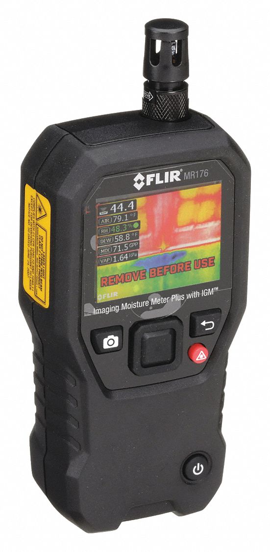 Moisture Meter Kit: Digital, TFT LCD, Pin/Pinless, MR08 Hammer and Wall Cavity Probe Combo