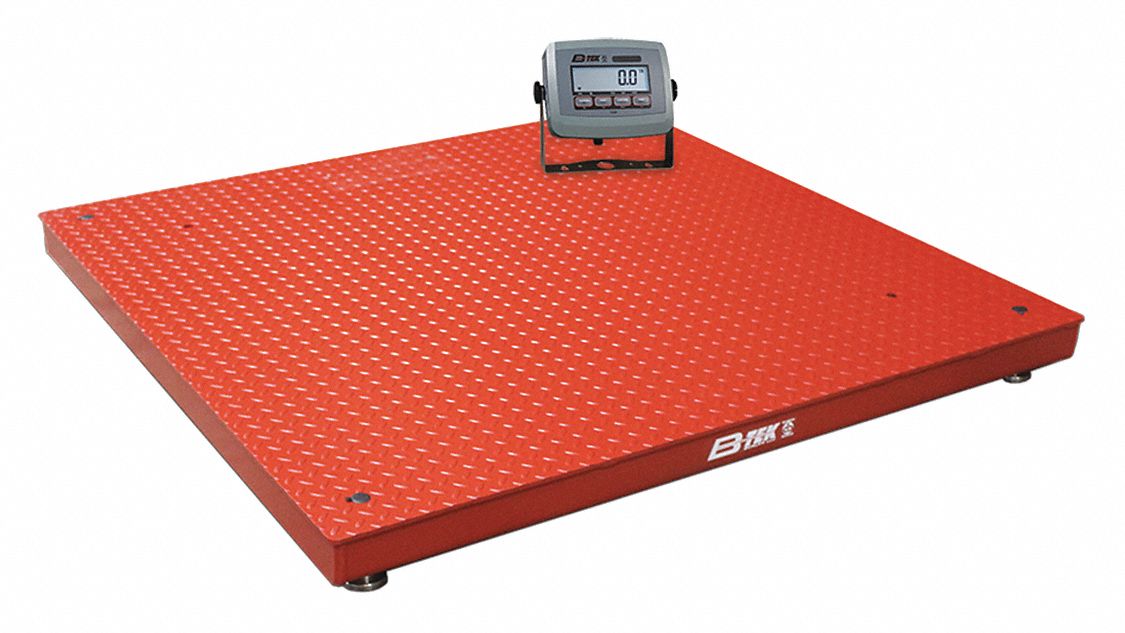 BTEK, 10,000 lb Wt Capacity, 48 in Weighing Surface Dp, Platform Floor