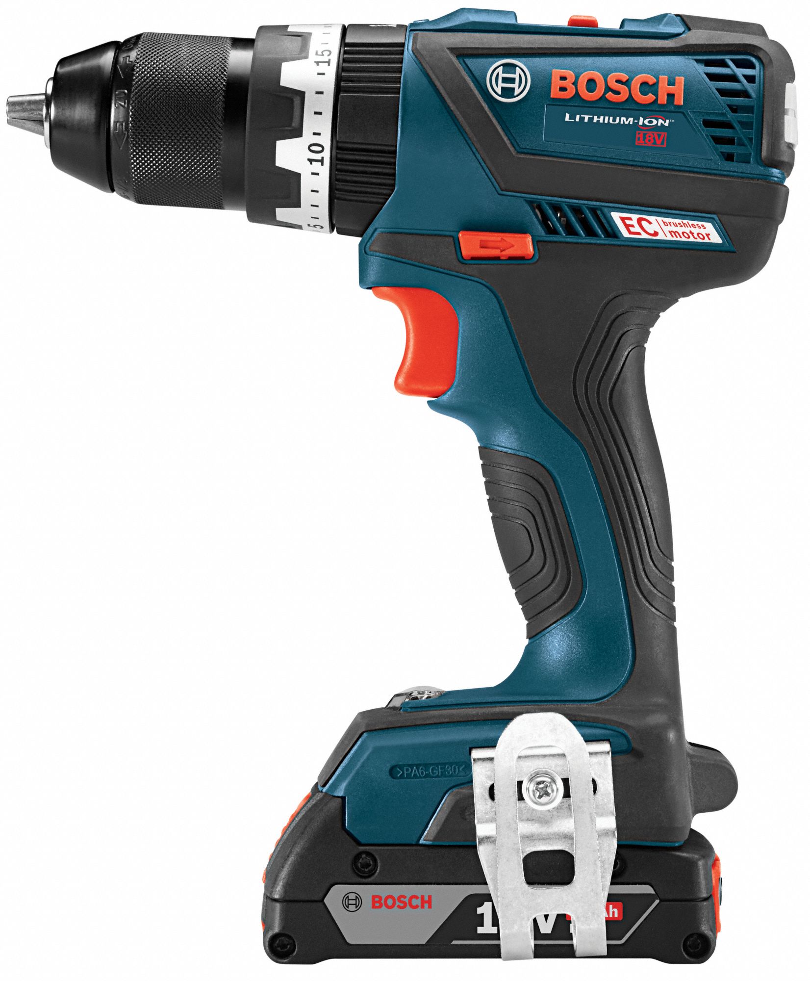 BOSCH 1/2 in Cordless Hammer Drill, 18.0 V Voltage, Battery Included