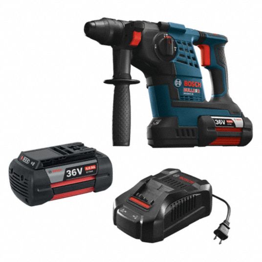 BOSCH, DHandle, 36 V, Cordless Rotary Hammer 49AX83RH328VC36K