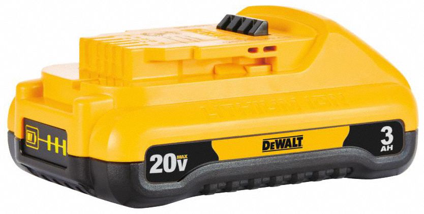 Battery: 20V MAX*, 3 Ah, Battery Included, 20V DC
