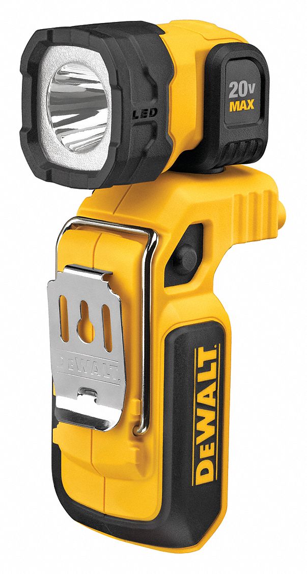 Flashlight: 20V MAX*, Flashlight, 165 lm Max., Mode, Belt Hook/Kick Stand/Magnetic/Wall Mount