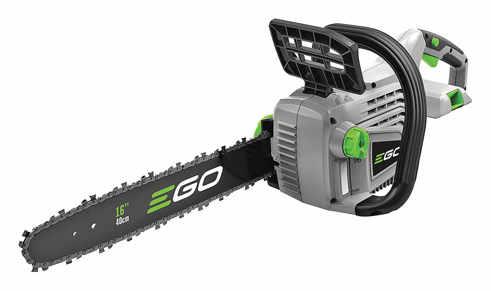 EGO, 16 in Bar Lg, Rear Handle, BatteryPowered Chainsaw 49AY39