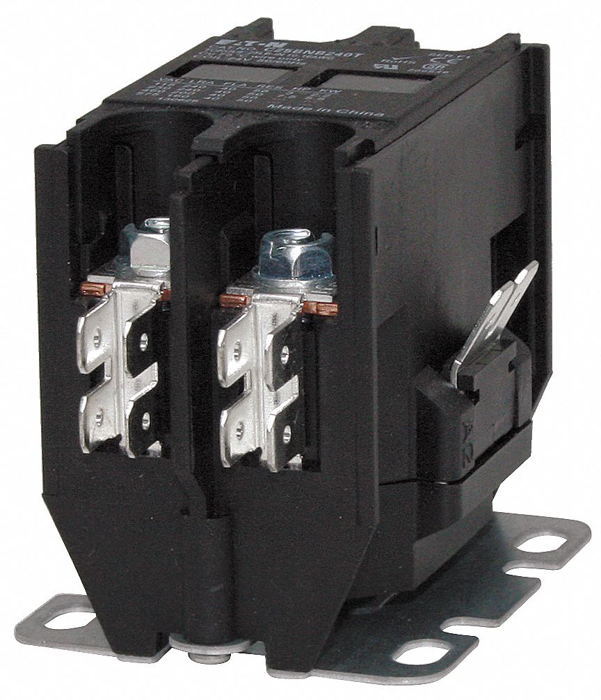 240VAC Coil Voltage Eaton C25BNB220B Compact Definite Purpose Contactor 3 Max HP Rating at 230V 1.5 Max HP Rating at 115V 20A Inductive Current Rating 