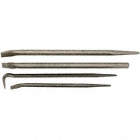 PRY BAR SET,PIECES 4,STEEL,24-7/8 IN. L