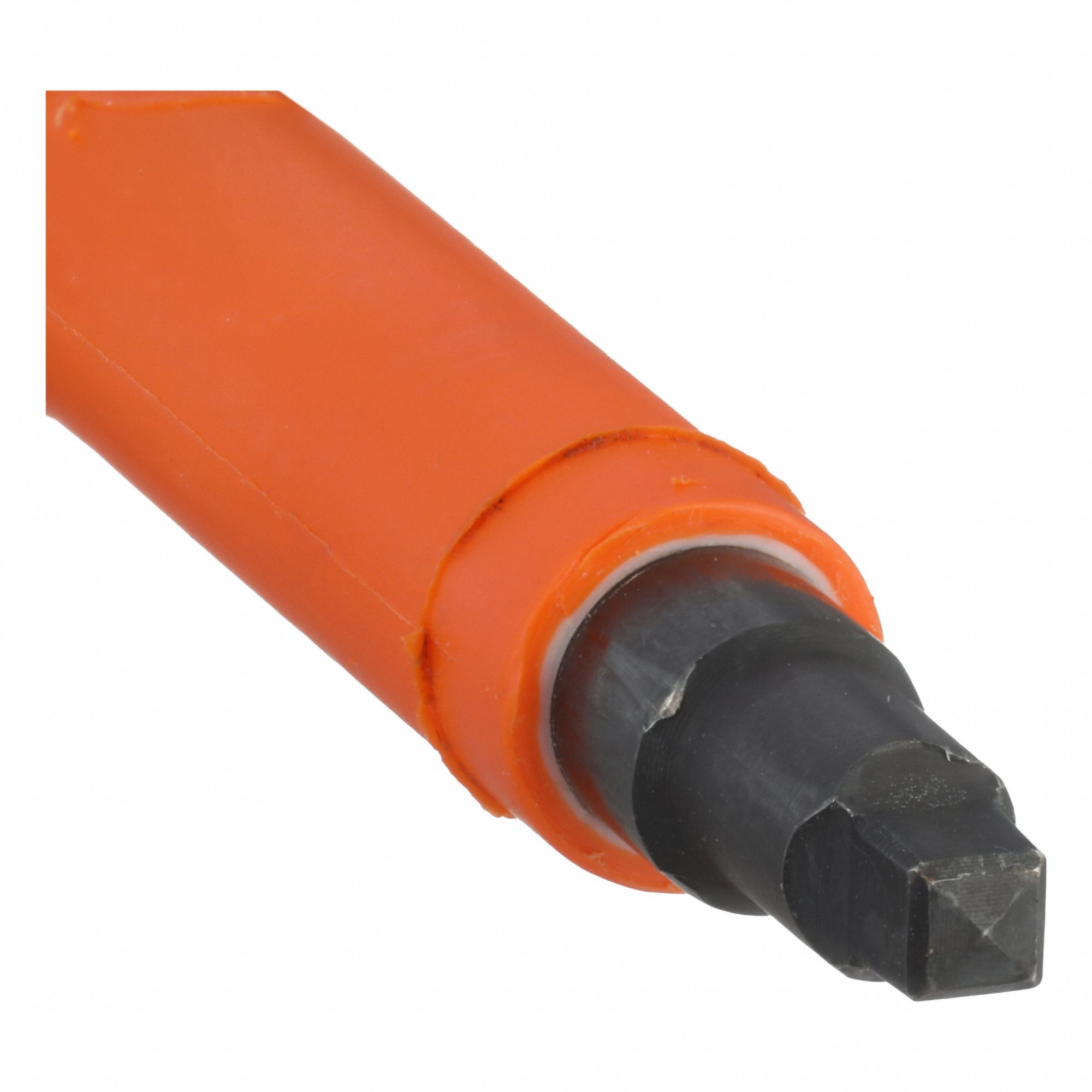 Insulated Square Screwdriver: Long Lg, #2 Tip Size, 8 1/4 in Overall Lg, 4 in Shank Lg