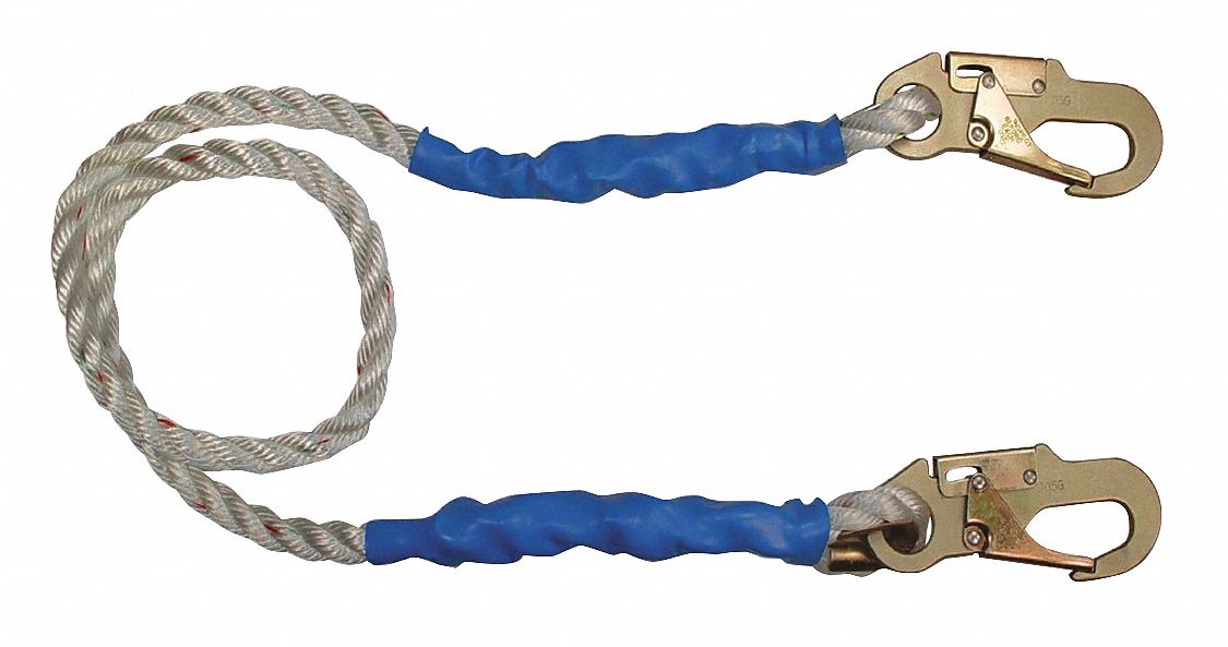 POSITIONING LANYARD,WHITE,FIXED