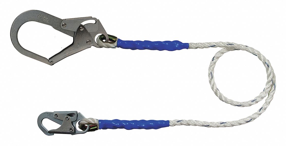 POSITIONING LANYARD,WHITE,FIXED